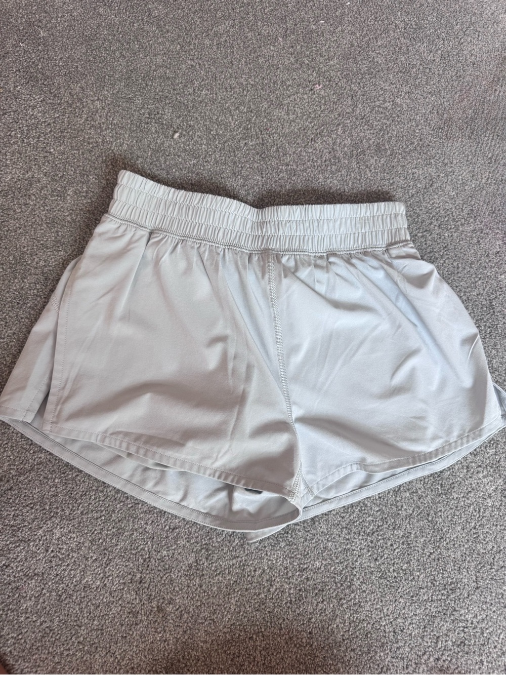Aritzia Light Gray Athletic Shorts with Elastic Waist